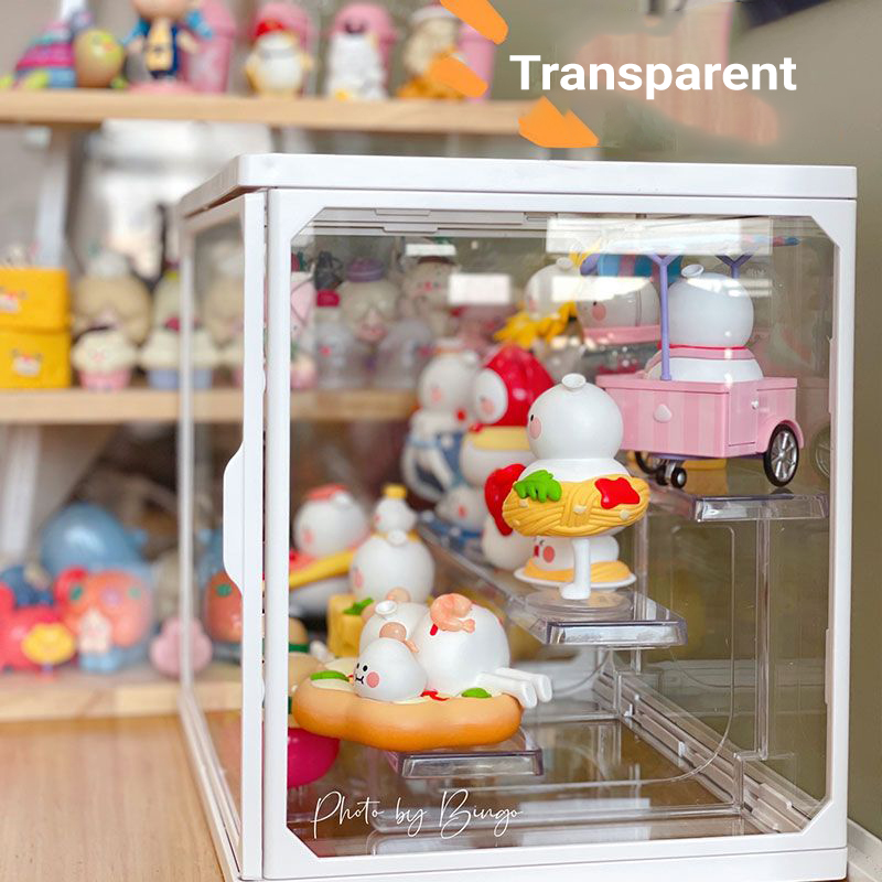 Transparent display cabinet, glass doll storage box