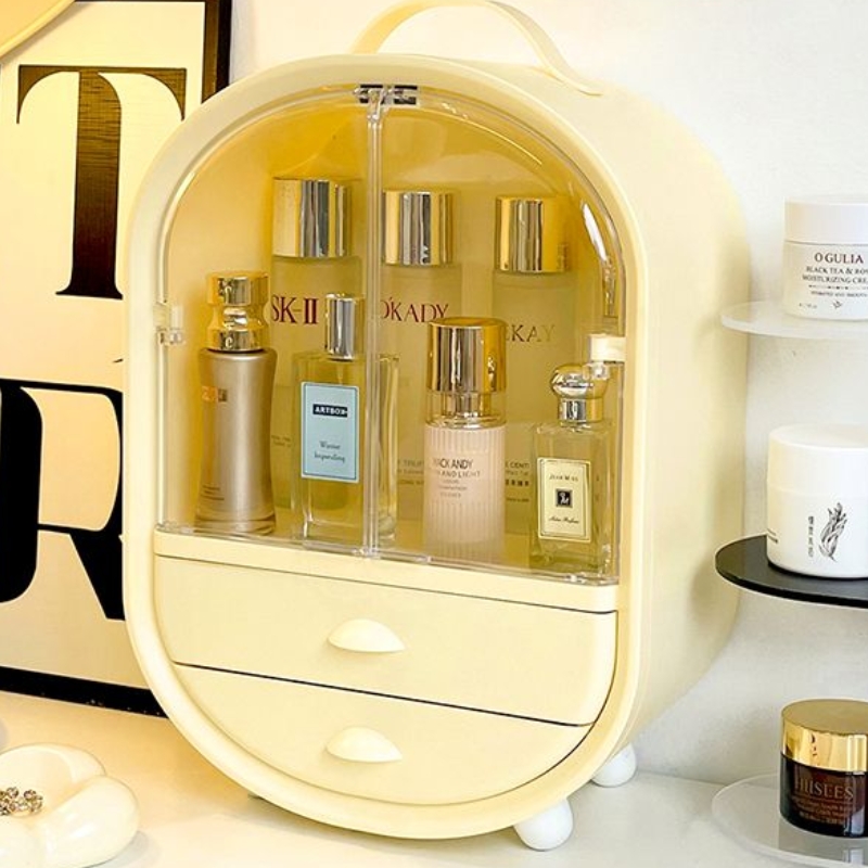 Cosmetics storage box with mirror YX20-SKM